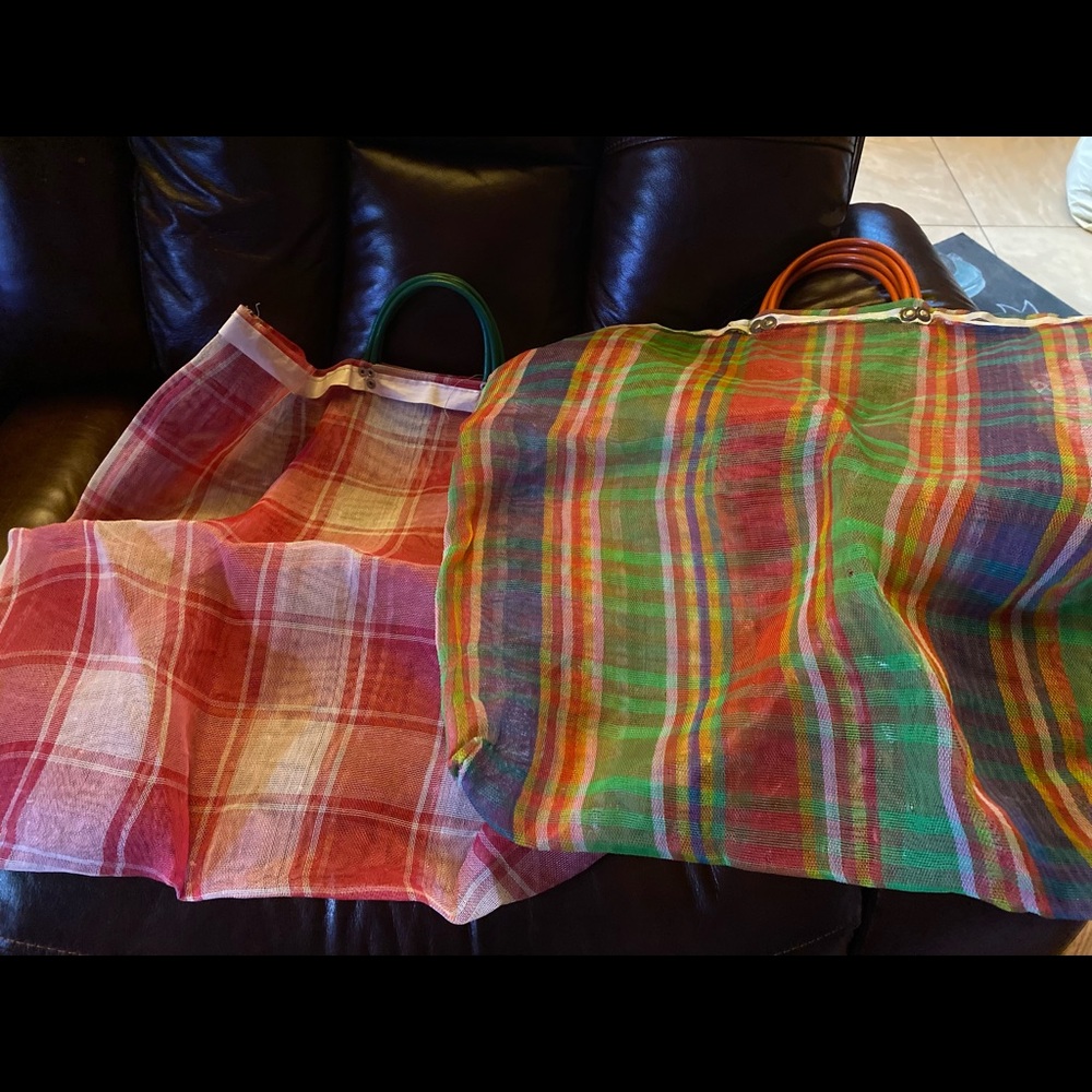 2 large tote bags